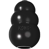 KONG Extreme Fillable Dog Toy, Medium | Extreme Black Rubber Chew Toy for Strong Chewers, Refillable with Treats and Snacks f