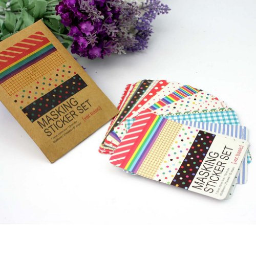 AllBeauty Masking Tape / Aufkleber zum Basteln, 1 Packung - 4