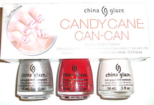 China Glaze Christmas Gift Set, Candy Cane Can Can