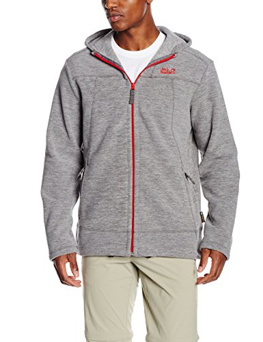 Jack Wolfskin Herren Fleecejacke Carson Jacket Men, Dark Steel, S, 1701661-6032002