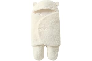 Danolt Baby Essentials, White Swaddle Blanket 3-6 Months, Baby Clothe