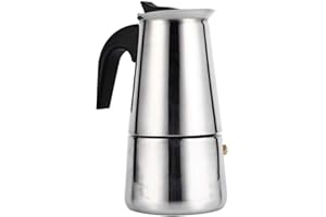 HAKEETA Coffee Maker,100 ml / 200 ml / 300 ml / 450 ml mocha pot espresso machine home office use,4 different sizes of pots(200ml)