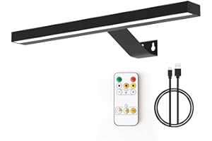 MIOBLUE LED Picture Lights,Rechargeable Battery Art Display Light with Remote Control, Dimmable/Timer Off Dartboard Light, 16 Inch Full Metal Accent Light with 40LEDs for Paintings, Picture,Frame……