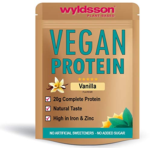 Vegan Protein Powder Super Blend (28 Servings, 1kg) - All Natural Plant-Based Protein with Fruits & Botanicals - High in Iron, Magnesium & Zinc, Gluten-Free, Dairy-Free, Lactose Free (Vanilla)