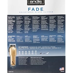 Andis US Fade Adjustable Blade Clipper, Gold - Image 5