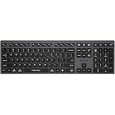 A4 Tech FBX50C Rechargeable (Q) Turkish FN-Multimedia Bluetooth & 2.4Ghz Wireless Keyboard, Black/Grey
