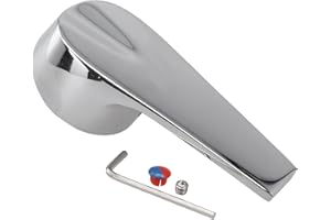 HASALLER Juego de mangos de grifo de repuesto con válvulas, mango de palanca caliente y frío, válvula mezcladora, interruptor, glándula de reparación, accesorios para grifo, revitalizador frío y caliente, kit