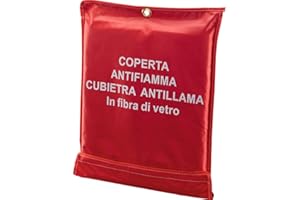 PACK SERVICES SRL Coperta antifiamma in fibra di vetro, 150 x 200 cm