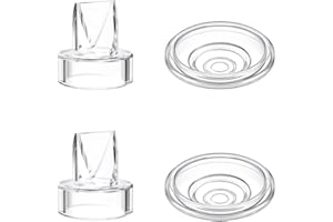 GOCROWEEN 2 Stück Entenschnabelventil und 2 Stück Silikon-Membranen, kompatibel mit Momcozy S9 Pro/S12 Pro/S9/S12 Milchpumpe, Ersatzteile Stillzubehör für Momcozy Milchpumpen