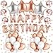 Produktbild Alintor 48 Stück Rosegold Geburtstag Ballons - Geburtstag Dekoration Happy Birthday Banner Girlande Folienballons Konfetti Luftballons Party Deko Latexballons Heliumballon Geburtstagsdeko