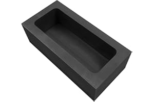 Lormuzi High Purity Graphite Ingot Mold 150ML-1200g(Copper) Gold-Silver-Aluminum-Copper-Brass-Zinc-Lead Alloy Metal Casting Mould