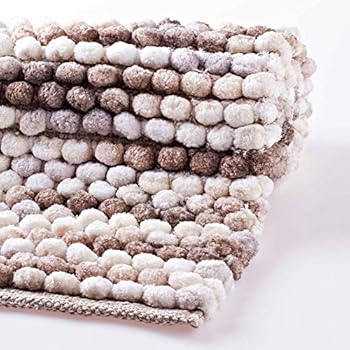 Meusch 2253271307 Badteppich Mandala, 60 cm rund, Taupe: Amazon.de