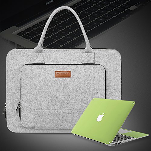 Laptoptasche 13 Zoll  Ropch Laptop H  lle Schutzh  lle f  r Laptop   Ultrabook   Notebook Computer   Tablet - Grau   Schwarz