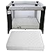 iSafe Zapp And Nap Luxury Square Travel Cot/Playpen - Black/Grey (Black/Grey) 101cm x 101cm Complete With Mattress