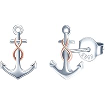Juego De Joyas INFINIONLY – Collar, Pulsera Y Pendientes De Plata 925 Con Símbolo Infinito Y Ancla | Color Dorado
