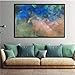 Produktbild XWArtpic Moderne Abstrakte Leinwand Malerei Kunst Bunte Wolken Linien naturlandschaft Dinosaurier Wandbilder Für Wohnzimmer Wohnkultur 50 * 70 cm