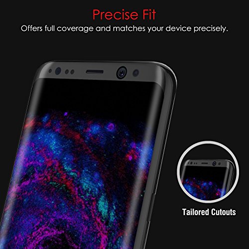 Galaxy S8  Protector de pantalla  3h Premium  3d cobertura completa   borde a borde  templado vidrio Protector de pantalla pel  cula de grosor HD Crystal Clear con 9H Dureza Para Samsung Galaxy S8  5 8  pulgadas