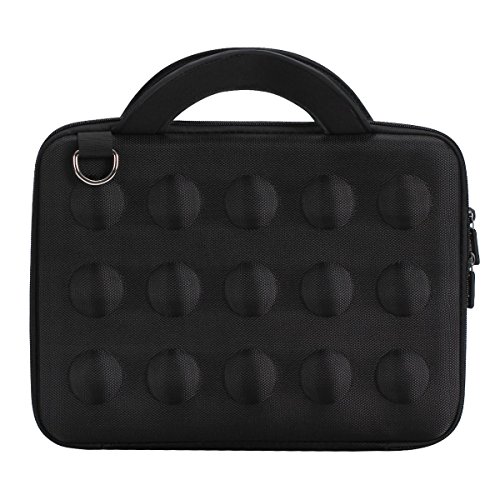 iCozzier 11,6-12,5 Zoll hochwertige wasserdichte stoßfeste Tragetasche Schultertasche Laptoptasche aus Neopren für Laptop / Notebook Computer / Chromebook / MacBook Air 11 / Surface Pro 3 / Surface Pro 4 / Ultrabook Notebook – Schwarz - 3