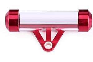 Kuuleyn Motorcycle Tax Disc Tube, Motorcycle Secure Tax, Motorcycle Tax Tube, Universal Motorcycle Motorbike Secure Tax Disc Tube Cylindrical Holder Frame Waterproof(Red)