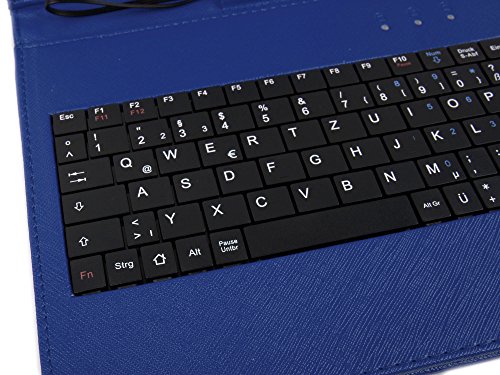 Deutsche Tablet-Tastatur mit QWERTZ-Layout für Ihr 8 Zoll Medion Lifetab S7851 / S7852 – Farbe: Blau – von DuraGadget - 3