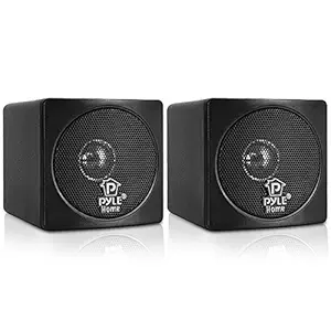 Pyle PCB3BK 3-inch 100 Watt Mini Cube Bookshelf Speaker (Black)