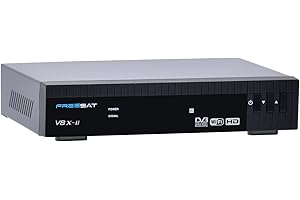 XYTEC Receptor de satélite V8 X-Ⅱ DVB-S2X - Receptor de TV digital H.265 4K con sintonizador dual y WiFi integrado, HDMI 2.0 para satélite