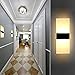 Produktbild LL6Y2-DE 6W LED Wandleuchten Innen aus Kreative minimalistische für Wohnzimmer,Schlafzimmer,Arbeitszimmer,Hotel,Flur,LED-Acrylwandlampe,Warmweiß [Energieklasse A+]schwarz + Rechte Winkel 85V~260V