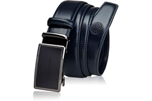 BETLEWSKI - Pasek męski skórzany pasek męski – pasek męski z naturalnej skóry bydlęcej z możliwością skrócenia – pasek z prawdziwej skóry z certyfikatem