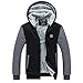 Produktbild Männer Winter Hoodie LP inspiriert Jacke Zip-up-Mantel Plus Samt verdicken Sweatshirt Rock Top Kleidung für Erwachsene (A Style, M)