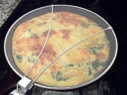 Philonext Edelstahl-Spritzer-Schirm-Schutz Mit Silikon-Klappgriff Anzug für viele Töpfe Pfannen Praktische Küchen Bratpfanne Öl Proofing Deckel - 8