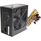Black 700W ATX PC Power Supply PSU With 120MM Quiet Fan And PCI-E 6+2-Pin / 6 x SATA / 24-PIN / 8-PIN 12V / 3 x MOLEX / 1 x F