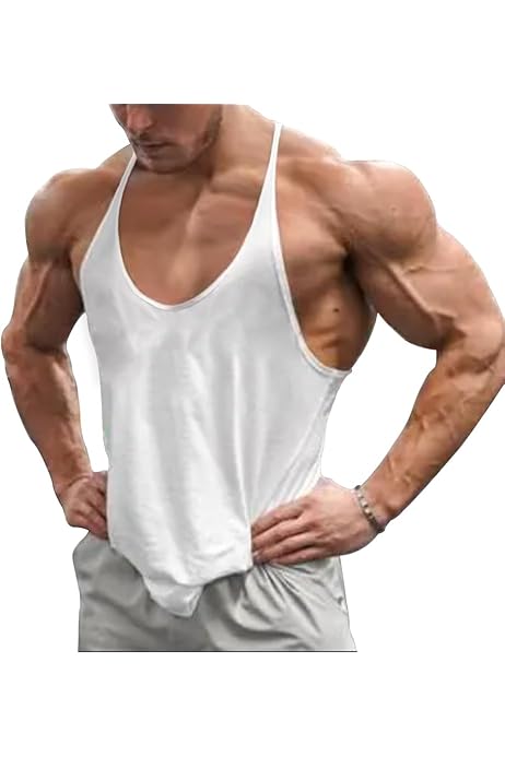 Canotta Bodybuilding Uomo Muscle Alive - Cotone Elasticizzato, Stringer Palestra Stile Zyzz - Foto 5