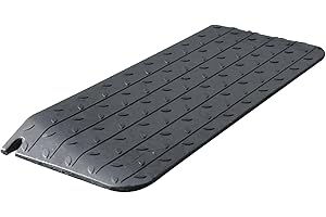 ZincOrange Rampe Antiscivolo in Gomma per Soglia della Porta con Capacità di Carico di 998Kg, Rampe Pesanti per Marciapiede per Sedie a Rotelle, Moto e Traffico Pedonale (5cm H, pezzi, 1)