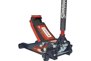 GTTCCG 4T Wagenheber Stahl/Gerrmany Rangierwagenheber extra Flach 75mm-500mmJack 4000 kg KFZ Auto PKW Hydraulik Doppelkolben Heber Stände