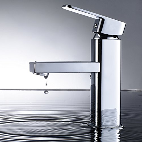Auralum Wasserhahn Chrom Waschtischarmatur Waschtisch Spüle Armatur Mischbatterie Bad - 9