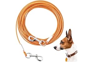 Mi Metty Tie-Out Leinen für Hunde,6m Kausichere Hundeleinen,Tie Out Cables Hofleine Für mittlere bis große Hunde
