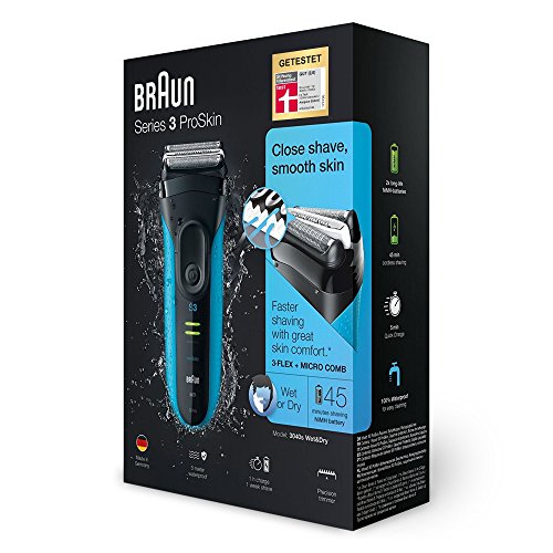 Braun Series 3 Elektrischer Rasierer, 3040s, blau - 5