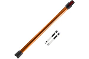 CHEERHOM Tubo de Extensión Rígido para Dyson V7 V8 V10 V11 V15, con Conexión Rápida y Dos 2 en 1 Cepillos, Naranja