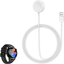 Chargeur Magnétique USB-C Pour Huawei Watch GT4/GT3/GT2 Pro/Watch 4/3 - Station De Charge Portable Blanche - Compatible Tous Câbles USB-C