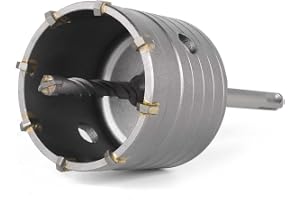 BINOTA 68 mm Profesjonalna Otwornica do Betonu SDS-Plus 110 mm | Węglik Spiekany, Krzyżowe Wiertło Centrujące, Wiercenie na Sucho. Kompatybilny z betonem, cegłą, kamieniem, murem