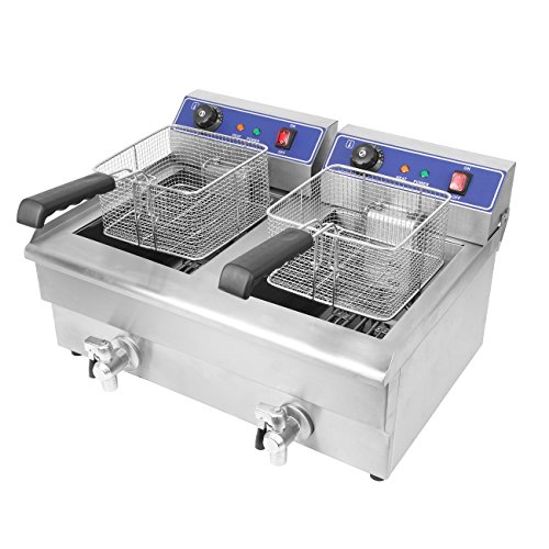 Ridgeyard 19l Edelstahl Stahl Doppel Fritteuse Doppel Tank Kommerzielle Kche Tief Fett Friteuse Restaurant Deep Fryer Ridgeyard 19l Edelstahl Stahl Doppel Fritteuse Doppel Tank Kommerzielle Kche Tief Fett Friteuse Restaurant Deep Fryer