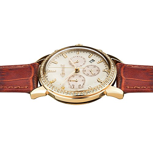 Ingersoll Damen Chronograph Quarz Uhr mit Leder Armband I03902