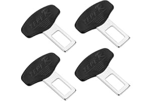 GIAEYHM NIEEKRUN Auto Sicherheitsgurt-Clips, 4 Stück Autozubehör Innenraum, AutoZubehör Stecke für die meisten Autos, Schwarz