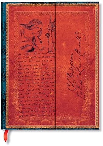 Paperblanks | Hardcover Journal | Lewis Carroll, Alice in Wonderland | Unlined | Ultra (180 × 230 mm), PB4607-3