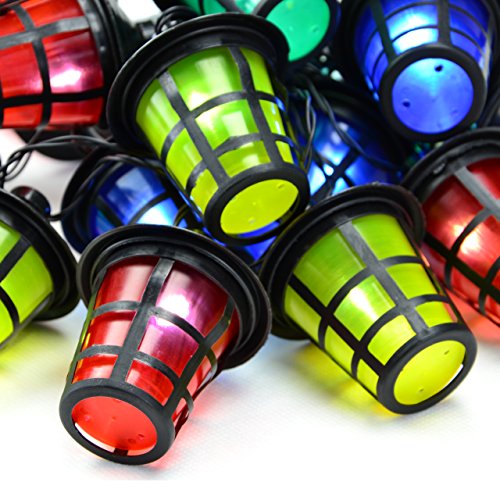 20 LED Lichterkette Garten Laterne Lampions Partybeleuchtung Partylichter bunt - 2