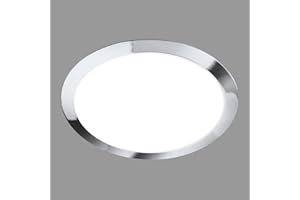 BRILONER - Lampada da soffitto per il bagno, plafoniera con luce bianca neutra, lampada LED, lampada da bagno, lampada da bagno, protezione IP44 contro gli spruzzi d'acqua, 310x65 mm, cromo