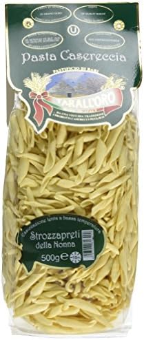 Taralloro Classic Green Line Headcard Strozzapreti Della Nonna Pasta, 500 g, 20-Piece