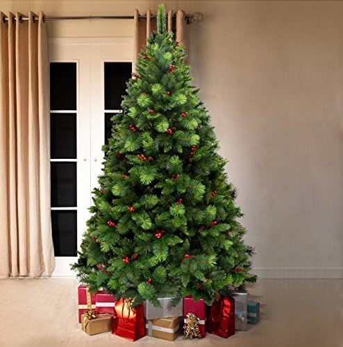 New Luxury Green Canadian Spruce Artificial Christmas Tree | 6.5 ft Tall (195cm) | Modern, Stylish & Contemporary Quality Xmas Trees