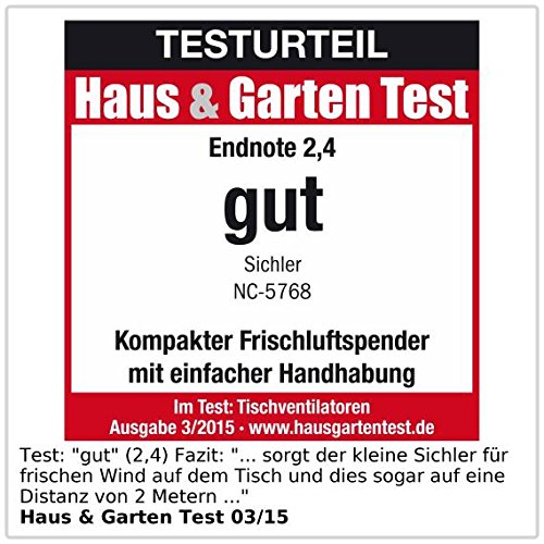 Sichler Haushaltsgeräte Leistungsstarker High-Power-Walzen-Tisch-Ventilator VT-113.T, 30 Watt - 3