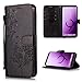 Produktbild Samsung Galaxy S9 Plus Hülle,Roreikes Brieftasche Handyhülle Weich TPU Silikon Schutzhülle Klapphülle Flip Case Lederhülle Prägung Muster Wallet Cover Etui Handytasche im Bookstyle [Magnetverschluss] [Kartenfächern] [Standfunktion] für Samsung Galaxy S9 Plus 2018 Tasche (6,2")